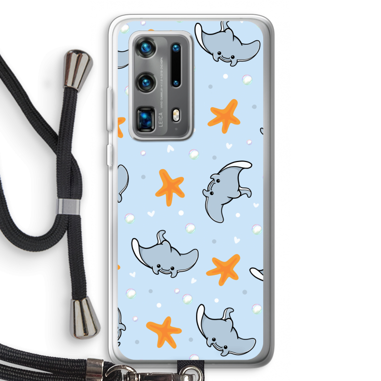 Manta: Huawei P40 Pro Plus Transparant Hoesje met koord