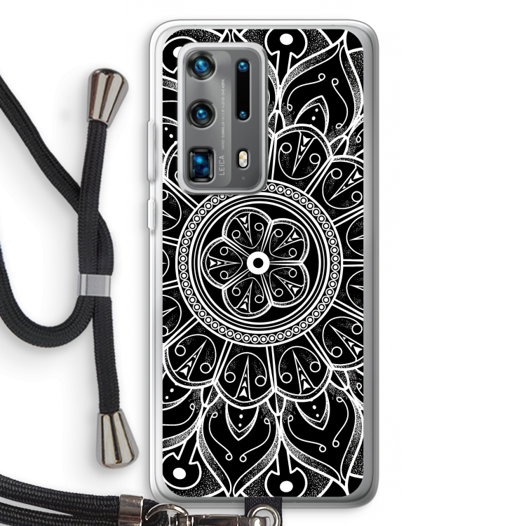 Roses Are Red: Huawei P40 Pro Plus Transparant Hoesje met koord