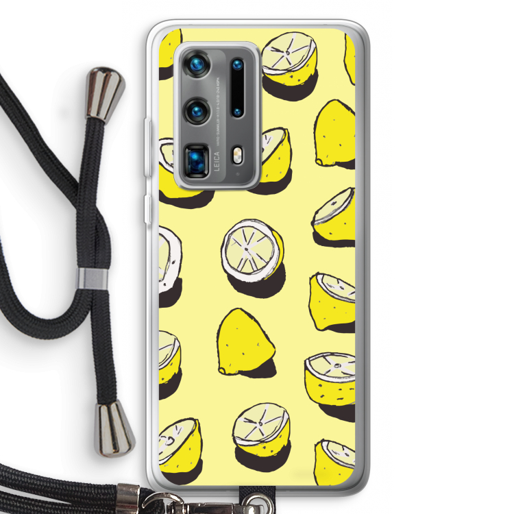 When Life Gives You Lemons...: Huawei P40 Pro Plus Transparant Hoesje met koord
