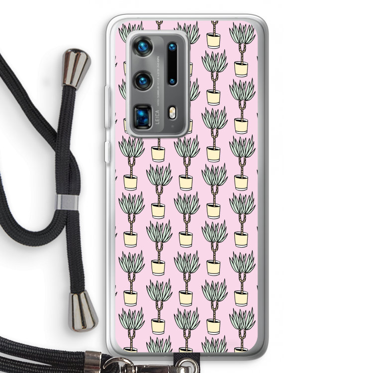 Boompje: Huawei P40 Pro Plus Transparant Hoesje met koord
