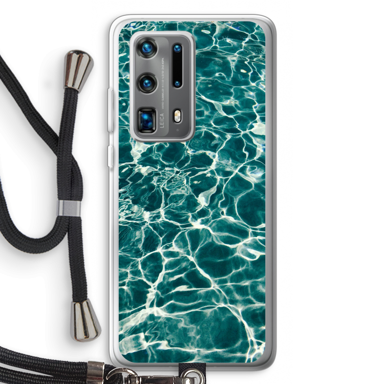 Weerkaatsing water: Huawei P40 Pro Plus Transparant Hoesje met koord