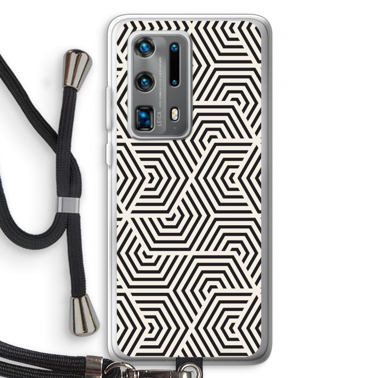 Magic pattern: Huawei P40 Pro Plus Transparant Hoesje met koord