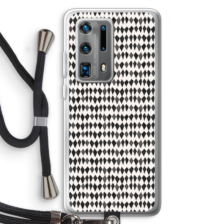 Crazy shapes: Huawei P40 Pro Plus Transparant Hoesje met koord