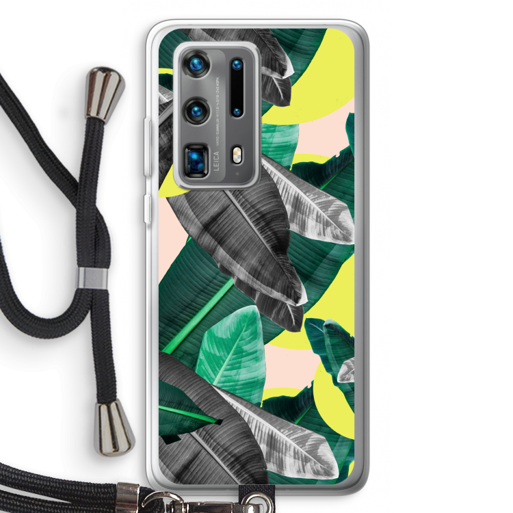 Fantasie jungle: Huawei P40 Pro Plus Transparant Hoesje met koord
