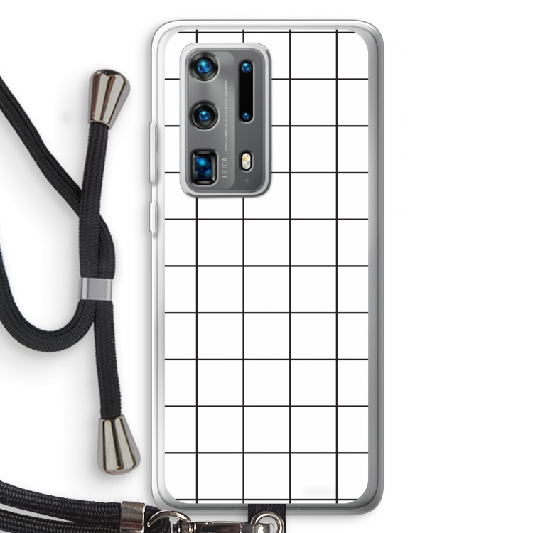 Rooster: Huawei P40 Pro Plus Transparant Hoesje met koord