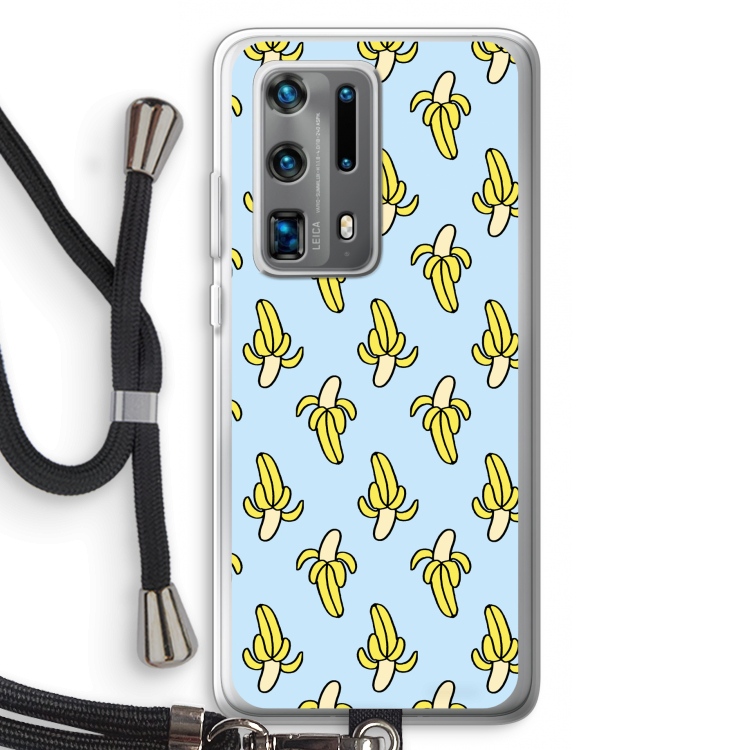 Bananas: Huawei P40 Pro Plus Transparant Hoesje met koord