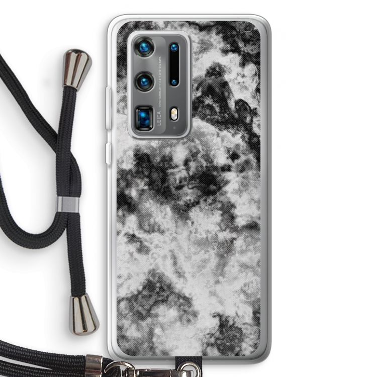 Onweer: Huawei P40 Pro Plus Transparant Hoesje met koord