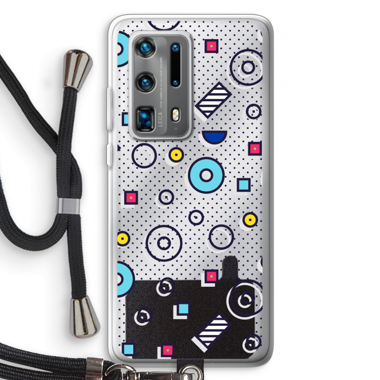 8-bit N°9: Huawei P40 Pro Plus Transparant Hoesje met koord