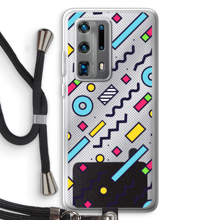 8-bit N°8: Huawei P40 Pro Plus Transparant Hoesje met koord