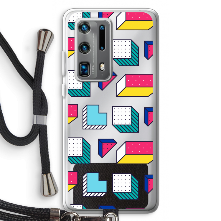 8-bit N°7: Huawei P40 Pro Plus Transparant Hoesje met koord