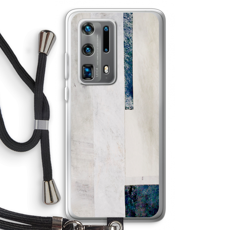 Meet you there: Huawei P40 Pro Plus Transparant Hoesje met koord