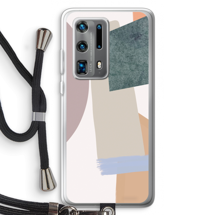Lindo: Huawei P40 Pro Plus Transparant Hoesje met koord