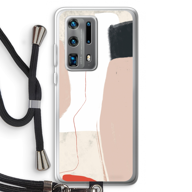 Lava: Huawei P40 Pro Plus Transparant Hoesje met koord
