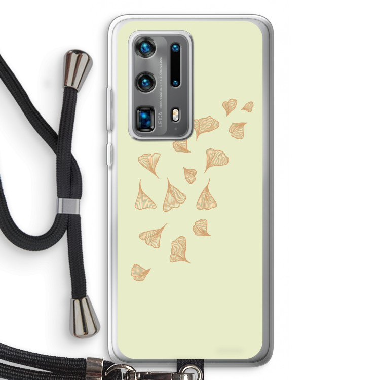 Falling Leaves: Huawei P40 Pro Plus Transparant Hoesje met koord