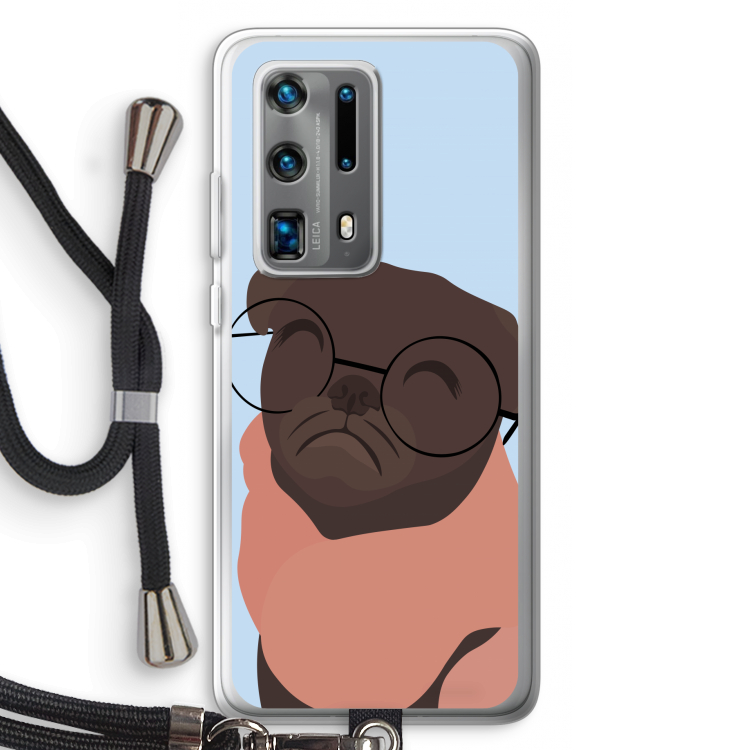 Ludo: Huawei P40 Pro Plus Transparant Hoesje met koord