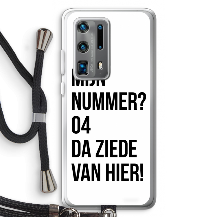 Da ziede van hier: Huawei P40 Pro Plus Transparant Hoesje met koord