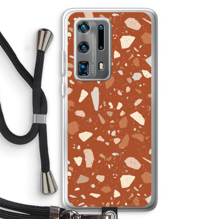 Terrazzo N°22: Huawei P40 Pro Plus Transparant Hoesje met koord
