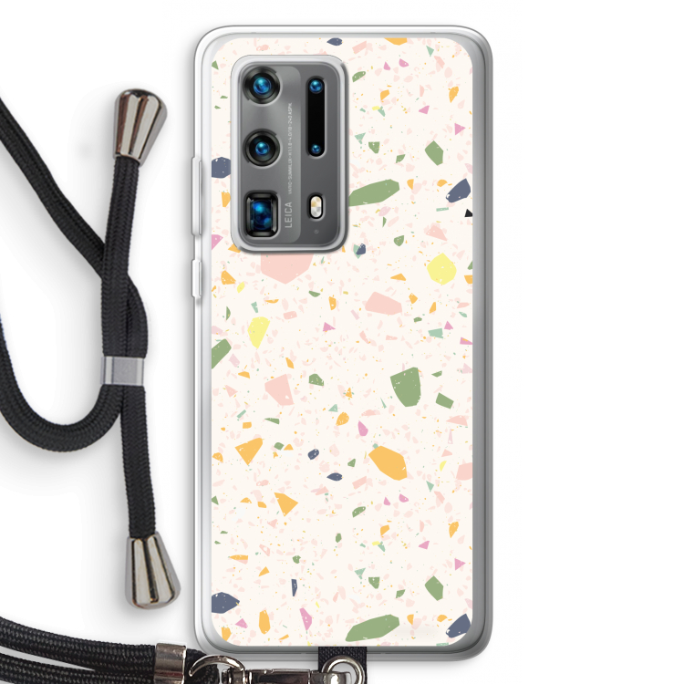 Terrazzo N°21: Huawei P40 Pro Plus Transparant Hoesje met koord