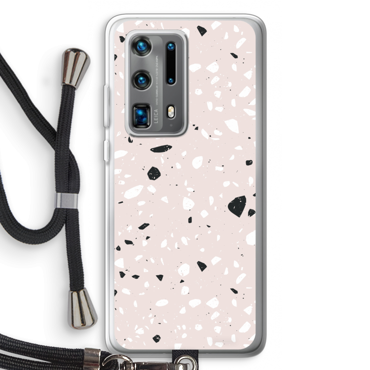 Terrazzo N°20: Huawei P40 Pro Plus Transparant Hoesje met koord