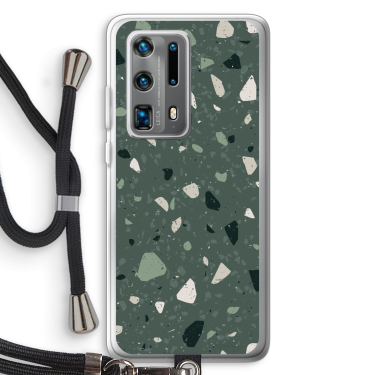 Terrazzo N°19: Huawei P40 Pro Plus Transparant Hoesje met koord