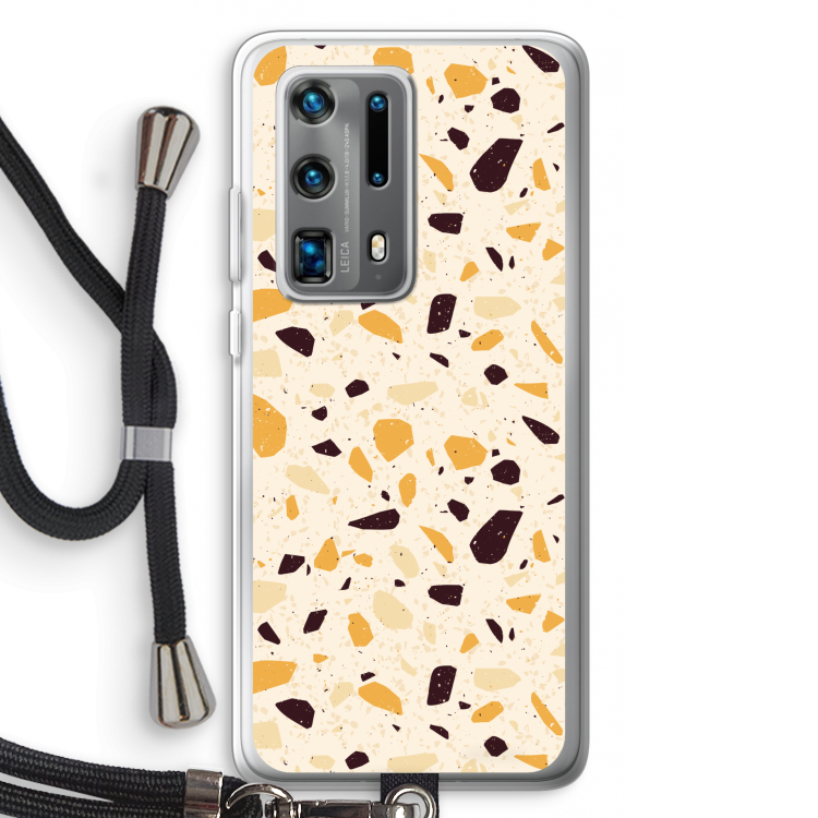 Terrazzo N°13: Huawei P40 Pro Plus Transparant Hoesje met koord