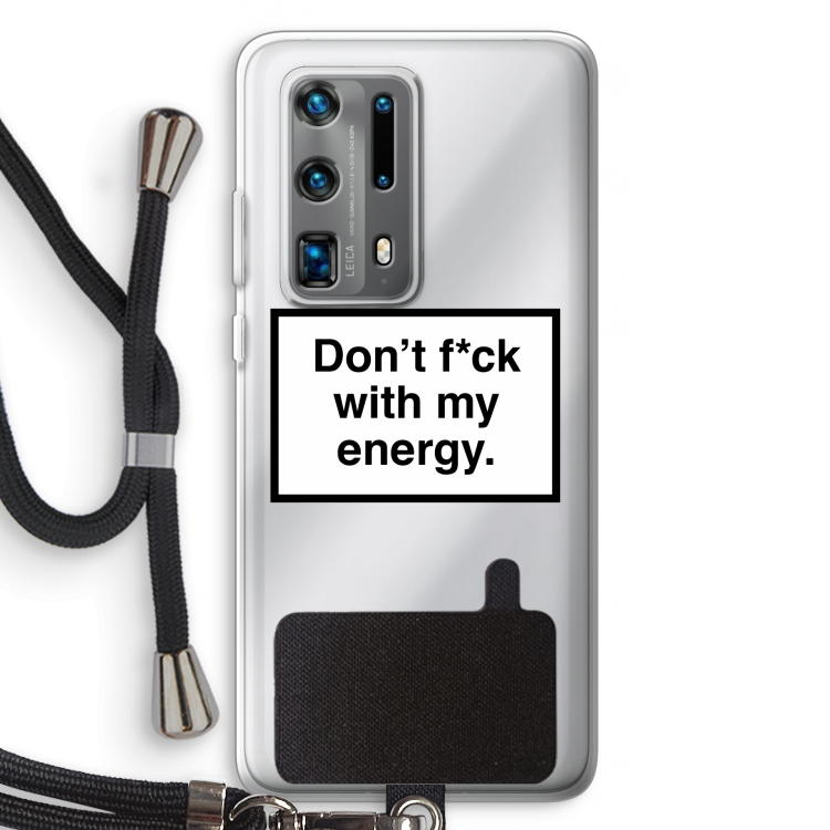 My energy: Huawei P40 Pro Plus Transparant Hoesje met koord