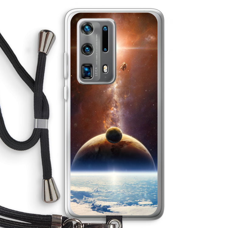 Omicron 2019: Huawei P40 Pro Plus Transparant Hoesje met koord