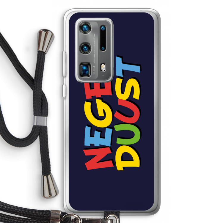 90's One: Huawei P40 Pro Plus Transparant Hoesje met koord
