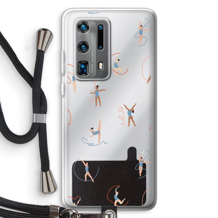 Dancing #3: Huawei P40 Pro Plus Transparant Hoesje met koord