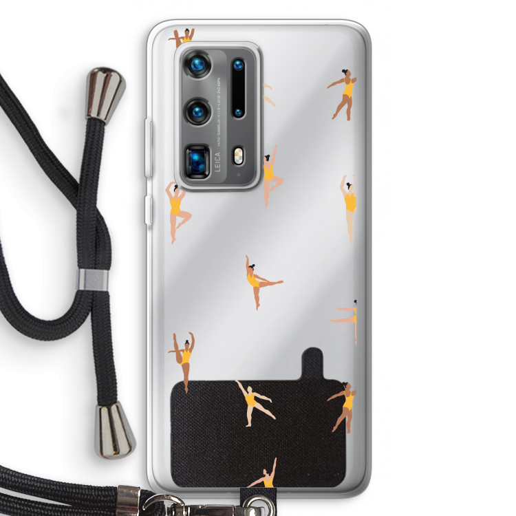 Dans #2: Huawei P40 Pro Plus Transparant Hoesje met koord