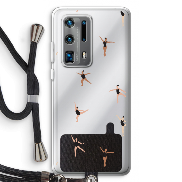 Dancing #1: Huawei P40 Pro Plus Transparant Hoesje met koord