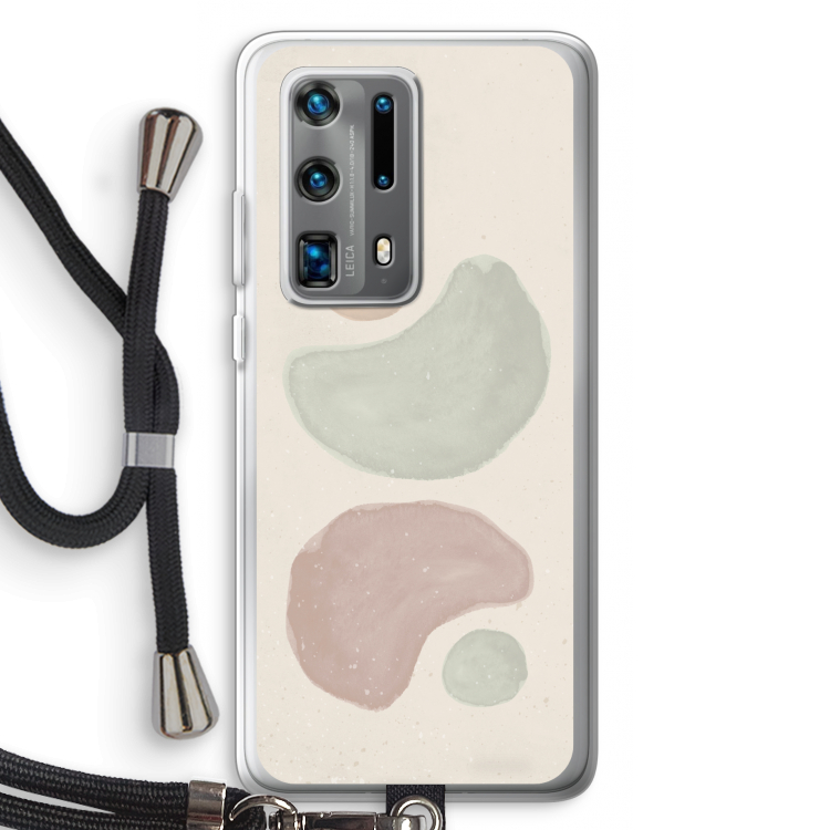 Geo #10: Huawei P40 Pro Plus Transparant Hoesje met koord