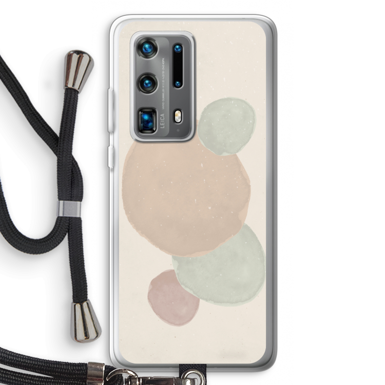 Geo #9: Huawei P40 Pro Plus Transparant Hoesje met koord