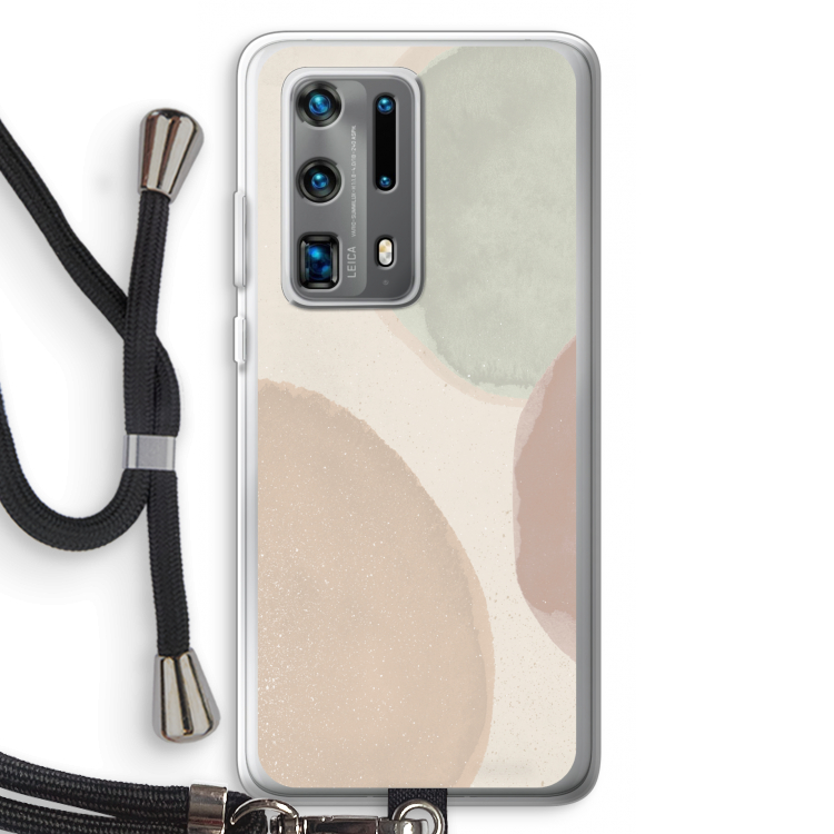 Geo #8: Huawei P40 Pro Plus Transparant Hoesje met koord