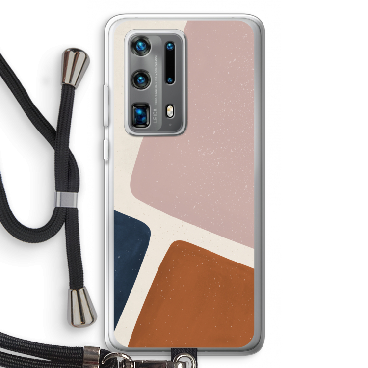 Geo #2: Huawei P40 Pro Plus Transparant Hoesje met koord