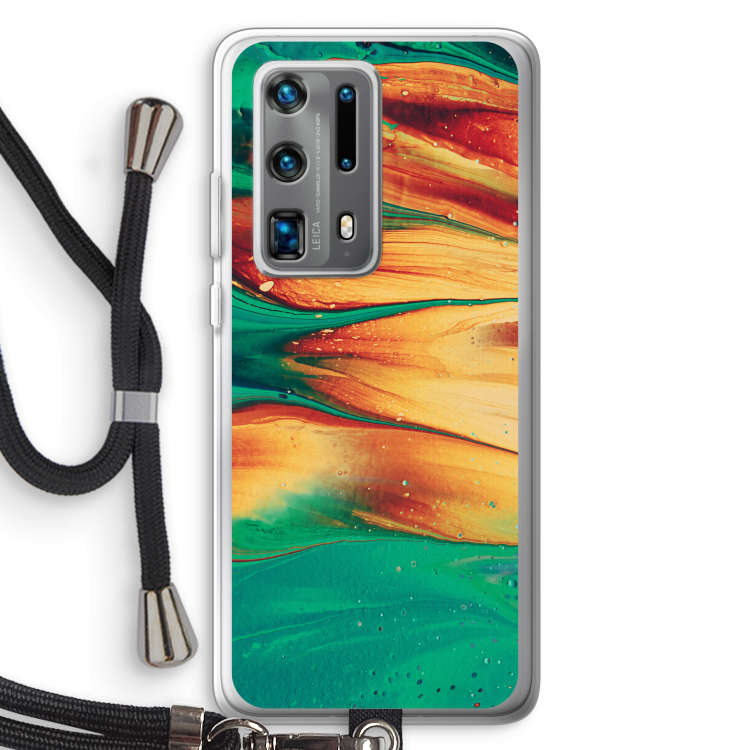 Green Inferno: Huawei P40 Pro Plus Transparant Hoesje met koord