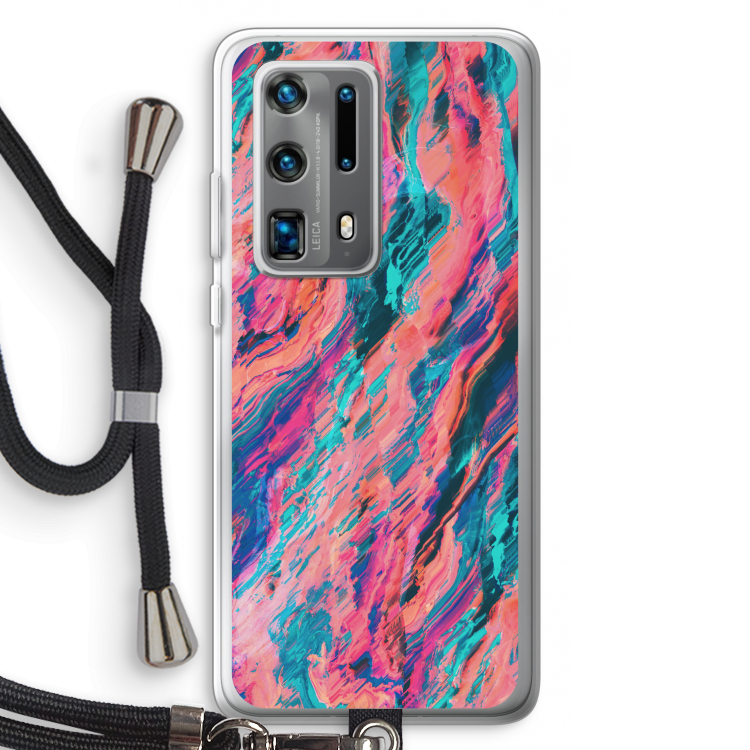 Electric Times: Huawei P40 Pro Plus Transparant Hoesje met koord