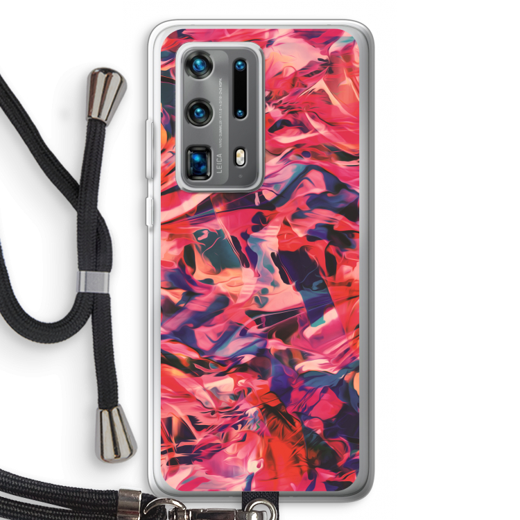 California: Huawei P40 Pro Plus Transparant Hoesje met koord