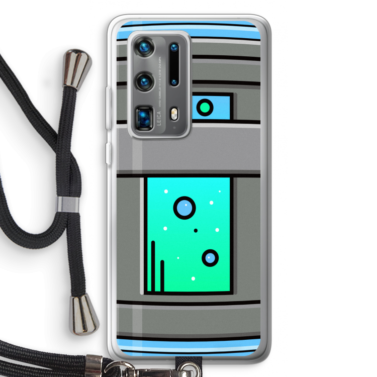 Chug Bottle: Huawei P40 Pro Plus Transparant Hoesje met koord