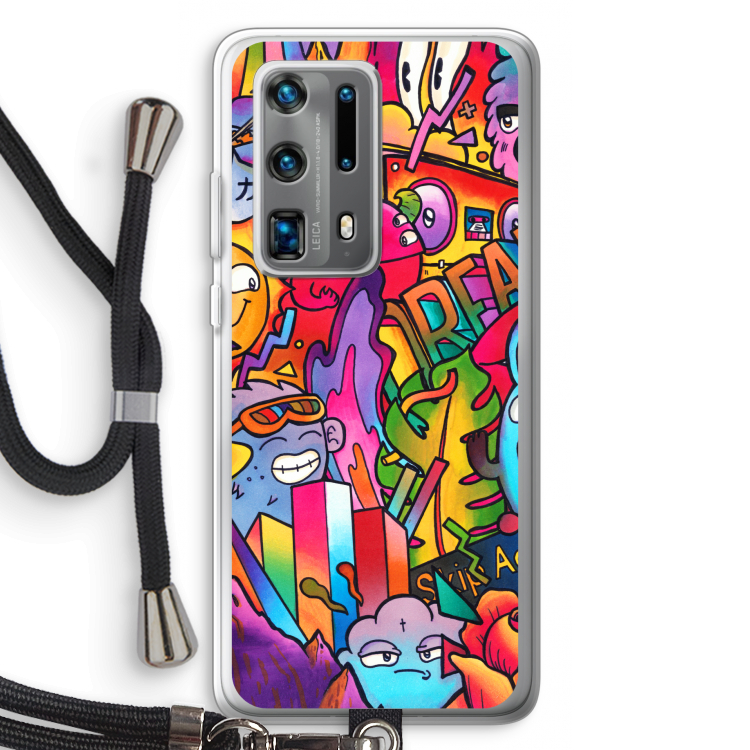 Dreams: Huawei P40 Pro Plus Transparant Hoesje met koord