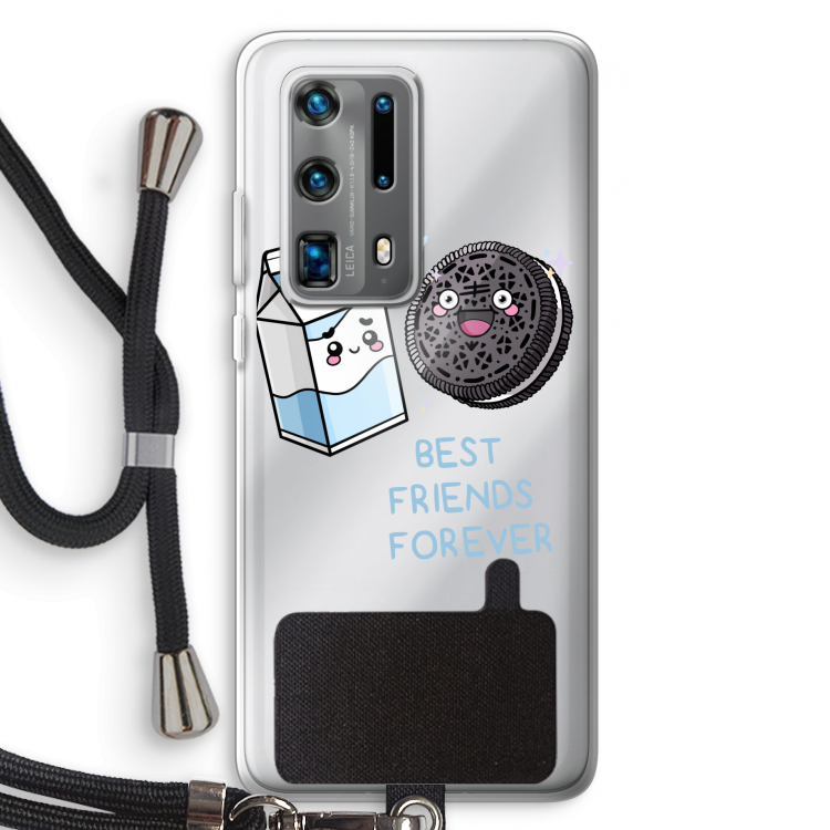 Best Friend Forever: Huawei P40 Pro Plus Transparant Hoesje met koord