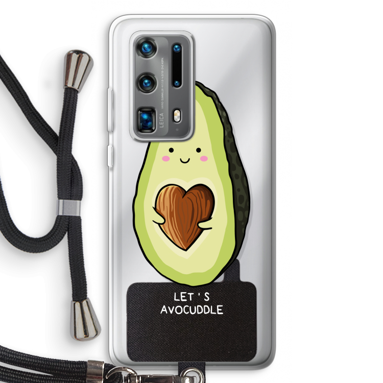 Avocuddle: Huawei P40 Pro Plus Transparant Hoesje met koord