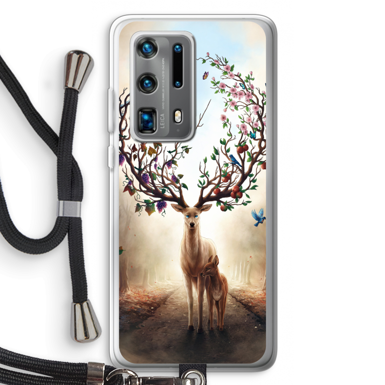 Seasons Change: Huawei P40 Pro Plus Transparant Hoesje met koord