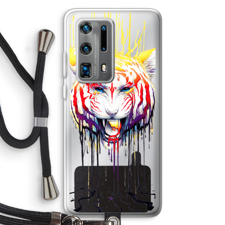 Fading: Huawei P40 Pro Plus Transparant Hoesje met koord