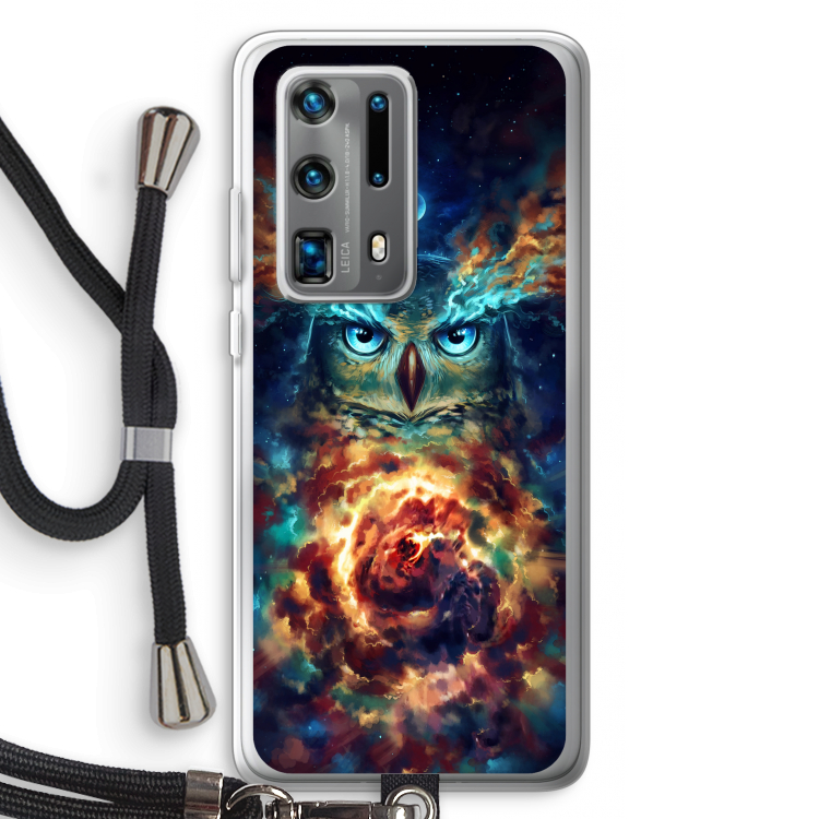 Aurowla: Huawei P40 Pro Plus Transparant Hoesje met koord