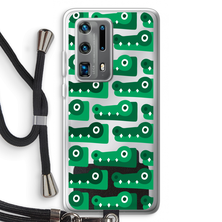 Crocs: Huawei P40 Pro Plus Transparant Hoesje met koord