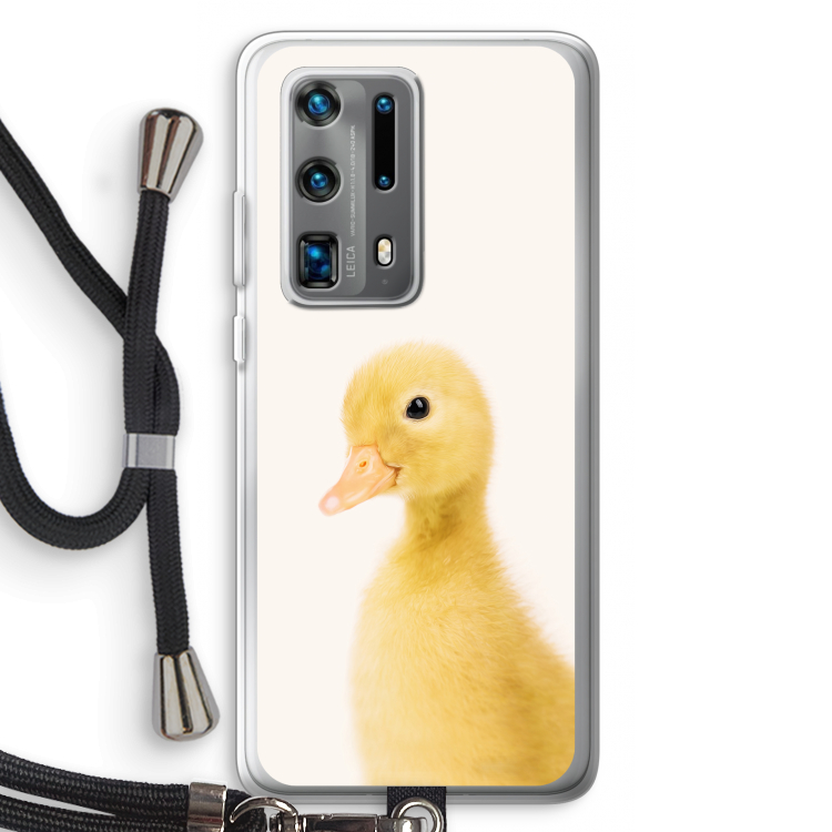 Duke: Huawei P40 Pro Plus Transparant Hoesje met koord