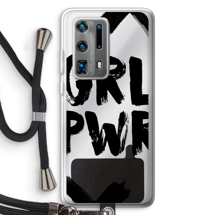 Girl Power #2: Huawei P40 Pro Plus Transparant Hoesje met koord
