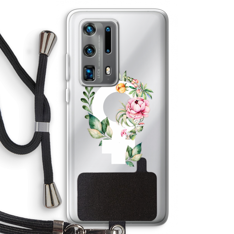 Venus: Huawei P40 Pro Plus Transparant Hoesje met koord