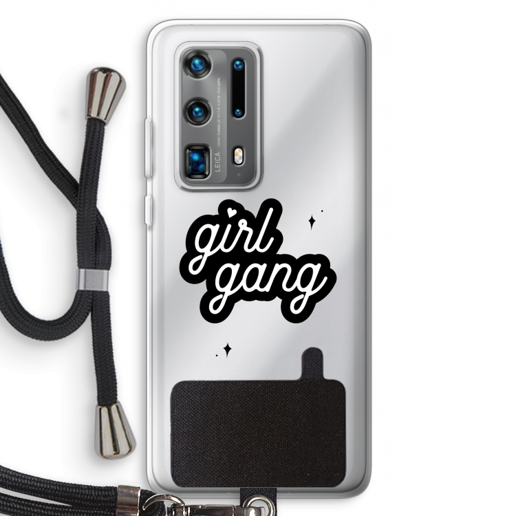 Girl Gang: Huawei P40 Pro Plus Transparant Hoesje met koord